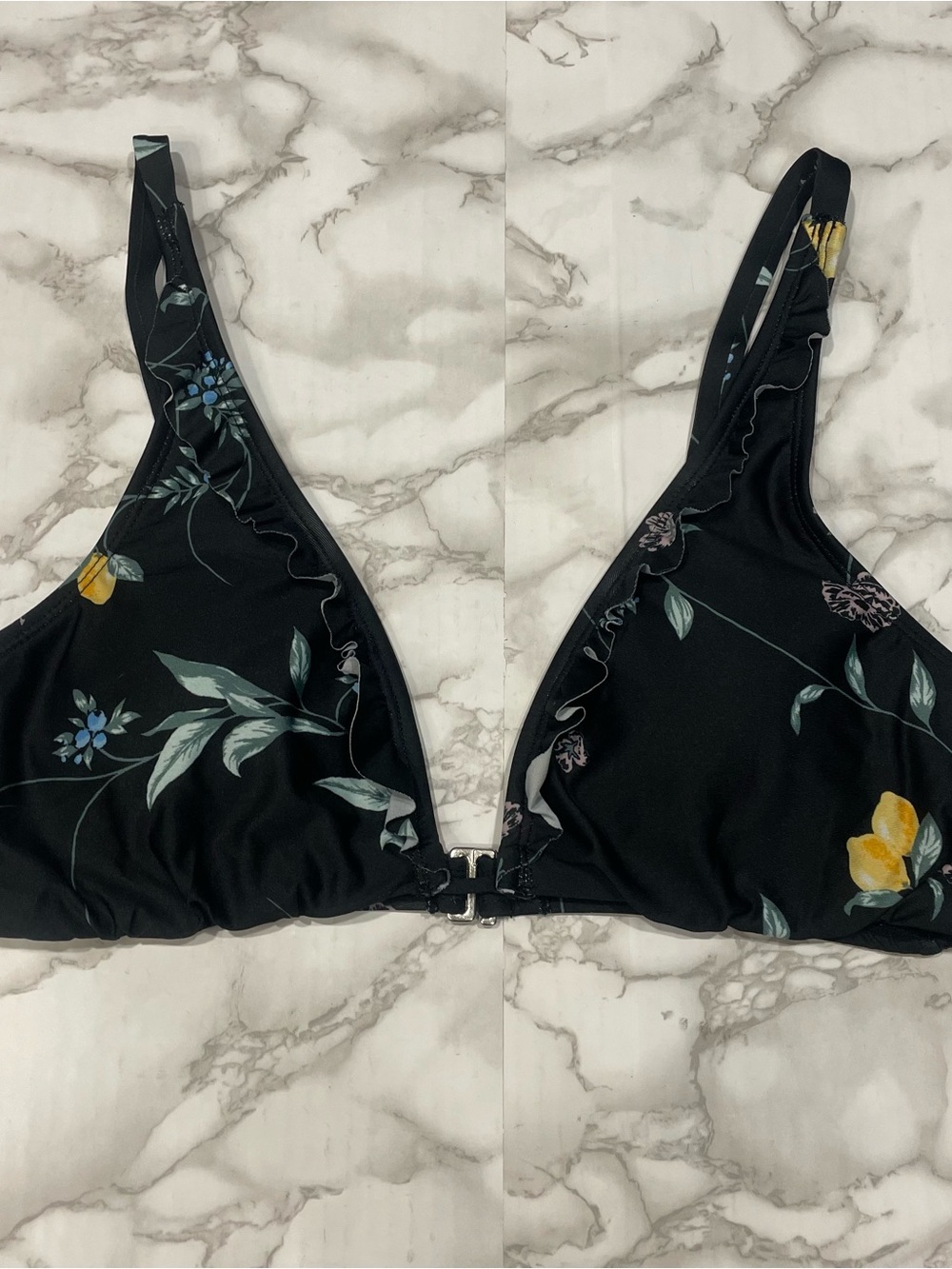 LC Lauren Conrad Floral Bikini Top